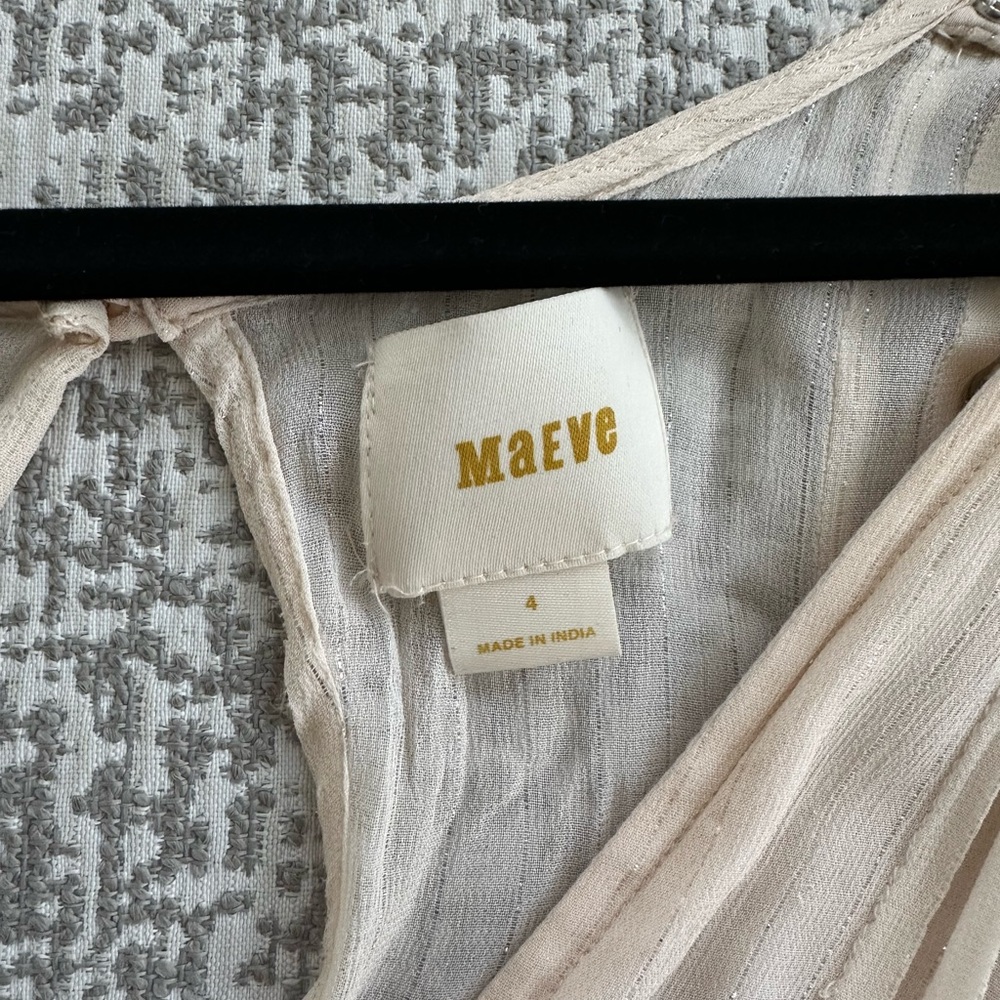 Maeve Cream Ruffled Blouse - Picture 6 of 6